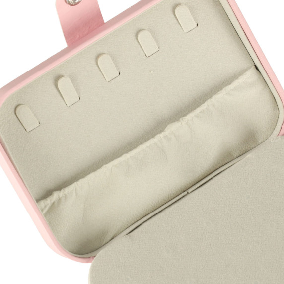 Organizator de bijuterii 16 × 11 × 5 cm roz