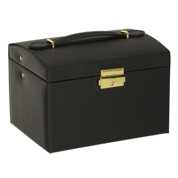 Ékszertartó doboz fiókokkal Inlea4Fun JEWELLERY BOX - Fekete