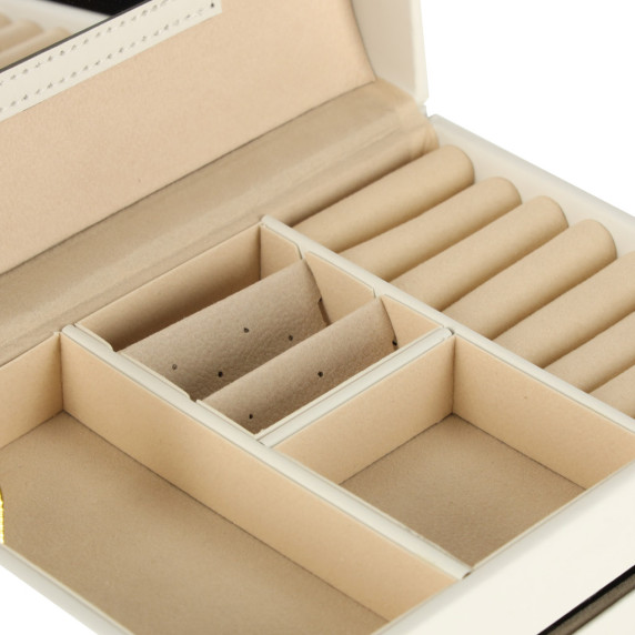 Ékszertartó doboz fiókokkal Inlea4Fun JEWELLERY BOX - Fehér