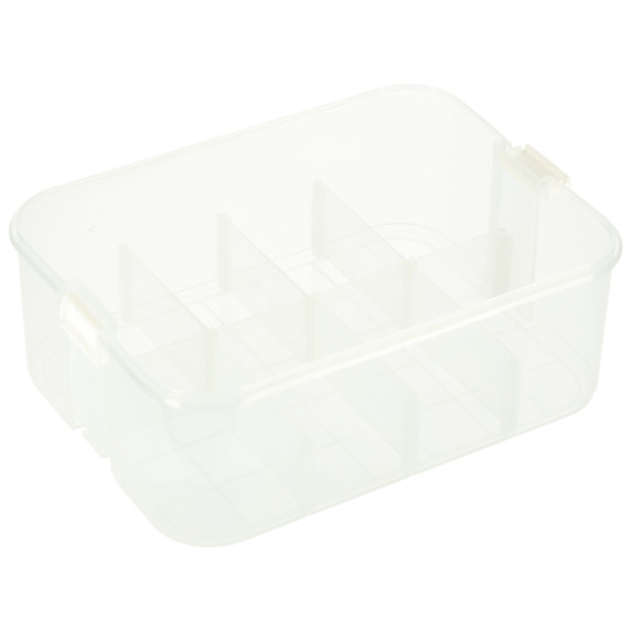 Úložný box na stavebnice a drobnosti s priehradkami a vekom 30,5 x 22,5 x 12 cm