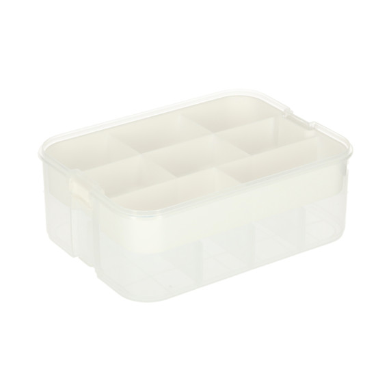 Úložný box na hračky s priehradkami a vekom 30,5 x 22,5 x 32 cm - 3 úrovne