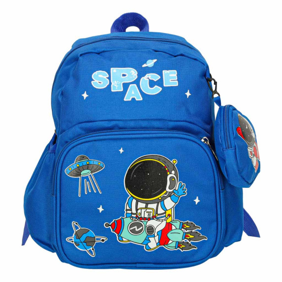 Ghiozdan pentru preșcolari 30x14x23 cm Inlea4Fun - astronaut