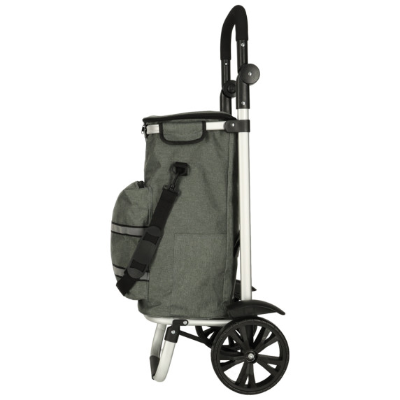 Geantă de cumpărături cu roți, 100 cm gri