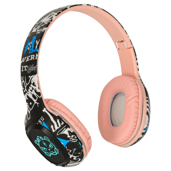 Vezeték nélküli, világító Bluetooth fülhallgató 95 Pure Bass Wireless - Rózsaszín