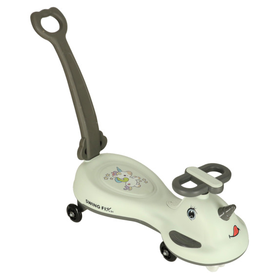 Mașinută pentru copii - Vehicol gravitațională - LED Swing FIX - Gri