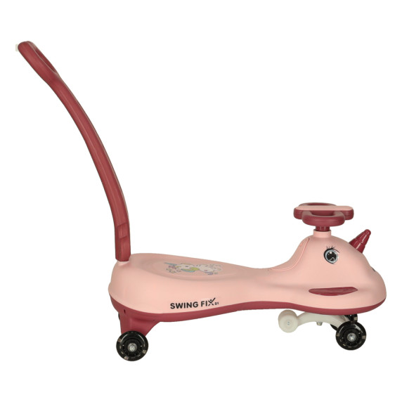 Mașinută pentru copii - Vehicol gravitațională - LED Swing FIX - Roz