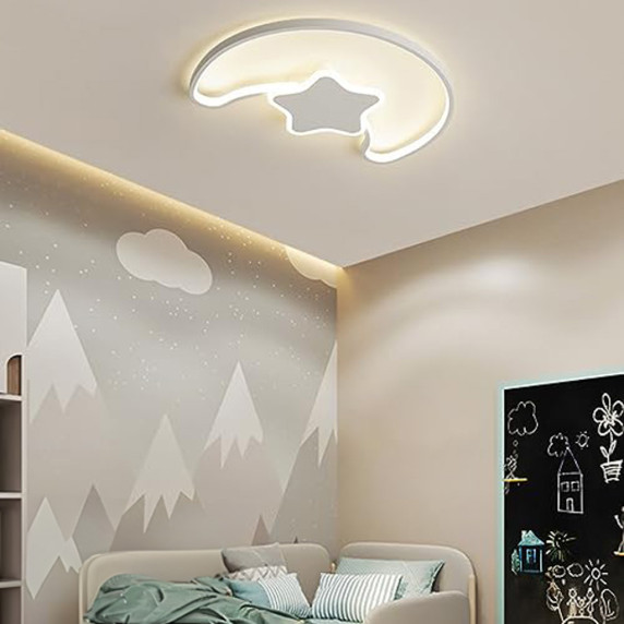 LED stropné svietidlo s diaľkovým ovládaním LUMELA - mesiačik