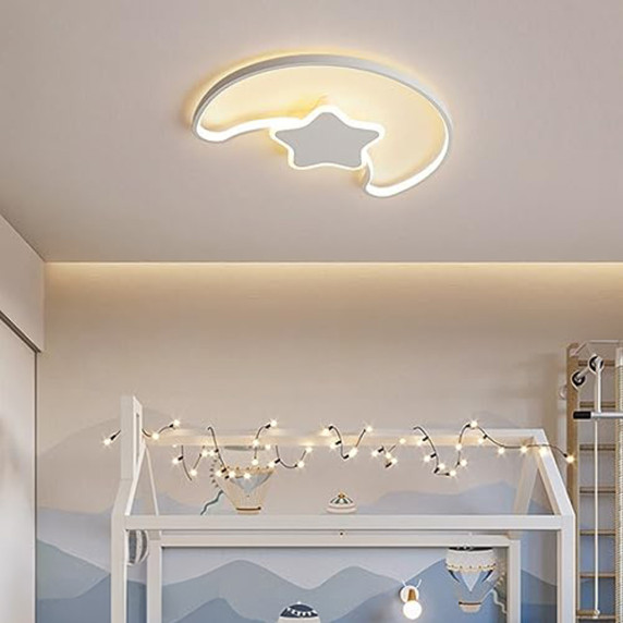 LED stropné svietidlo s diaľkovým ovládaním LUMELA - mesiačik