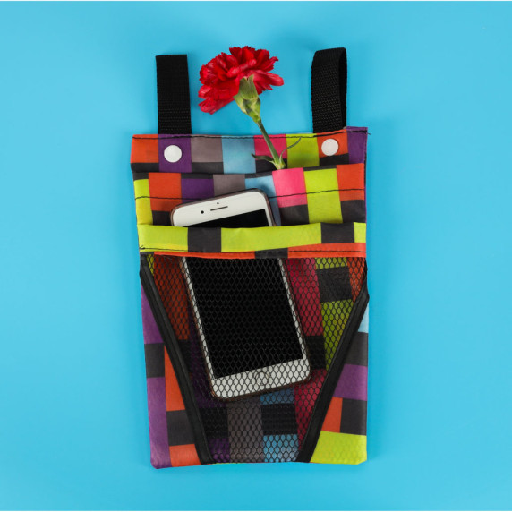 Geantă portbagaj,  asamblat pe ghidon  33 x 19 cm - colorat