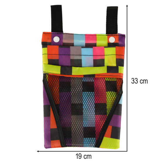 Geantă portbagaj,  asamblat pe ghidon  33 x 19 cm - colorat