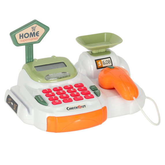 Casă de marcat pentru copii cu coș de cumpărături – 36 de piese -  Inlea4Fun HOME SUPERMARKET