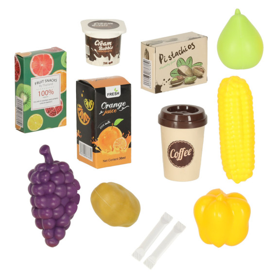 Casă de marcat pentru copii cu coș de cumpărături – 36 de piese -  Inlea4Fun HOME SUPERMARKET