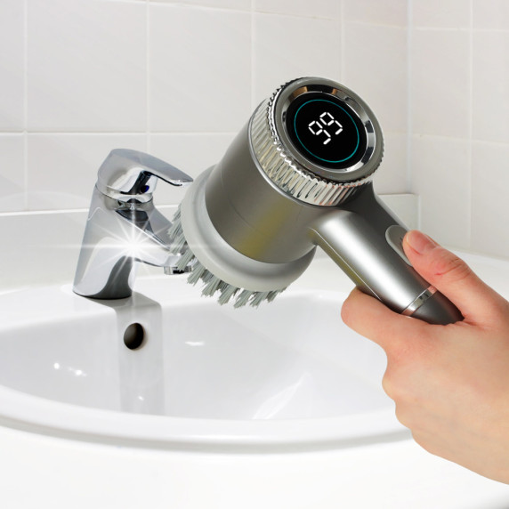 Elektrická čistiaca kefa 5v1 s LED diódami ELECTRIC CLEANING BRUSH