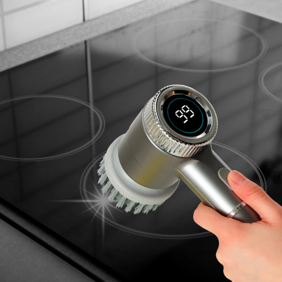 Elektrická čistiaca kefa 5v1 s LED diódami ELECTRIC CLEANING BRUSH