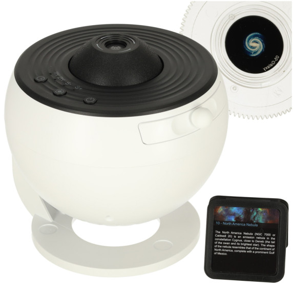 USB LED Projektor hviezd 12 diskov GALAXY PROJECTOR