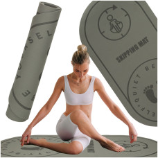 Saltea pentru exerciții 127 x 63 x 0,6 cm - gri - 