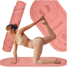 Saltea pentru exerciții 127 x 63 x 0,6 cm - roz - 