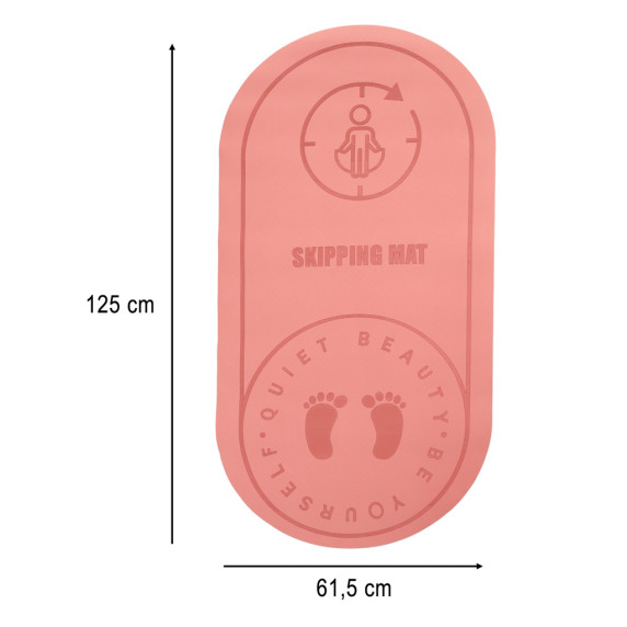 Saltea pentru exerciții 127 x 63 x 0,6 cm - roz
