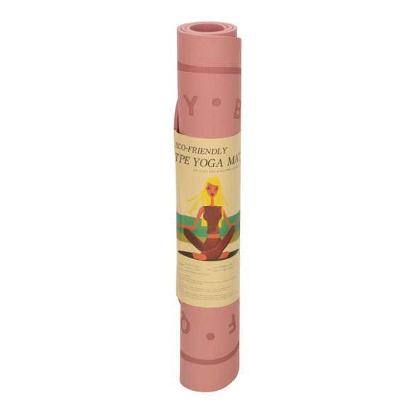 Saltea pentru exerciții 127 x 63 x 0,6 cm - roz