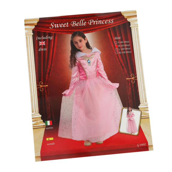 Hercegnő farsangi jelmez SWEET BELLE PRINCESS méret: M (110-120 cm)