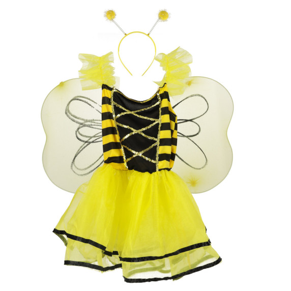 Gyermek jelmez Méhecske LOVELY BEE FAIRY - S-es méret (100-110 cm)