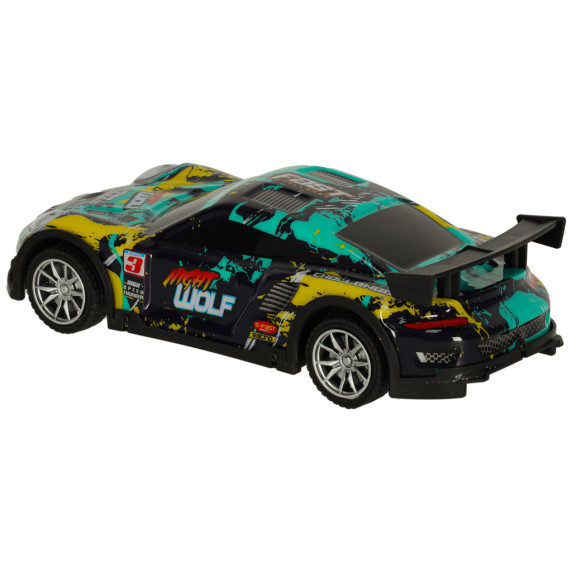 RC Športové autíčko na diaľkové ovládanie Inlea4Fun RACING SERIES - modré/zelené