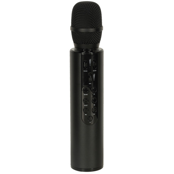 Bluetooth vezeték nélküli karaoke mikrofon PORTABLE KARAOKE MICROPHONE - Fekete