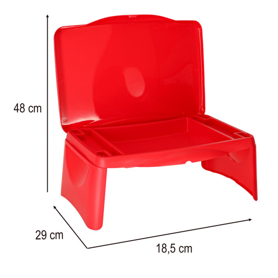 Összecsukható autós gyerekasztal - Piros