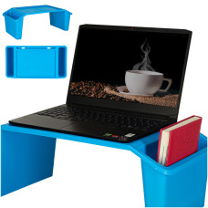 Masă laptop cu organizator 57 x 30 x 21 cm - albastru - 