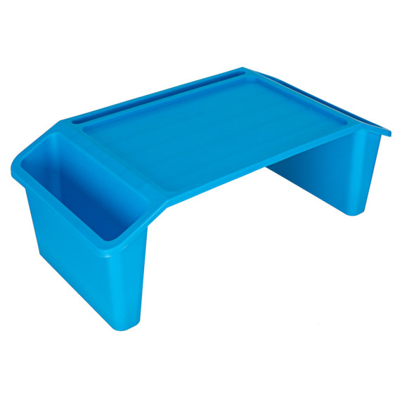 Masă laptop cu organizator 57 x 30 x 21 cm - albastru