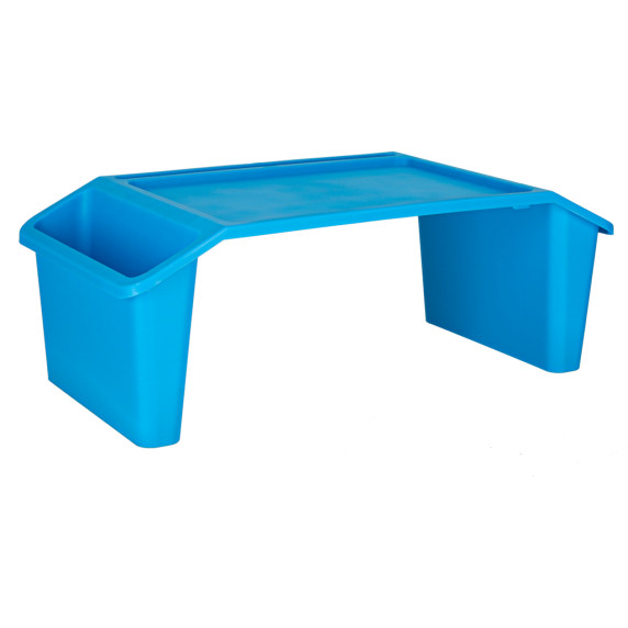 Masă laptop cu organizator 57 x 30 x 21 cm - albastru