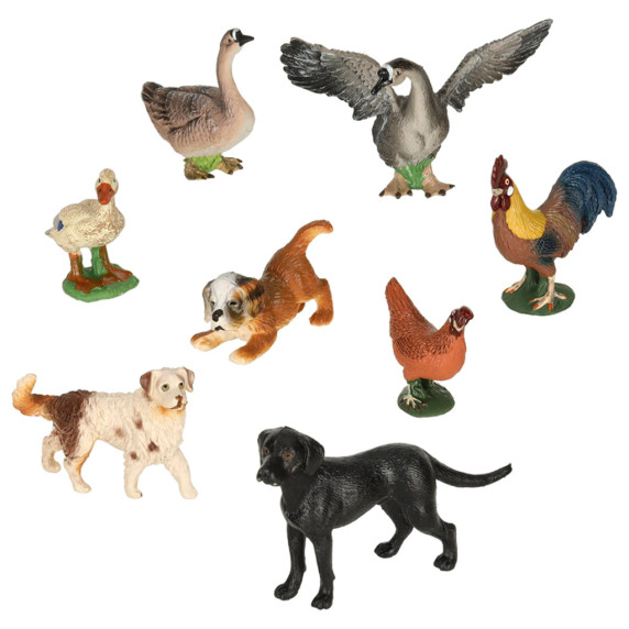 Set figurine  28 piese - Inlea4Fun ANIMAL WORLD - animale