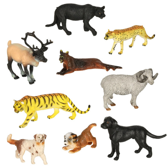 Set figurine  31 piese - Inlea4Fun ANIMAL WORLD – animale