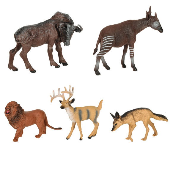 Set figurine animale de la grădina zoologică, 19 buc.