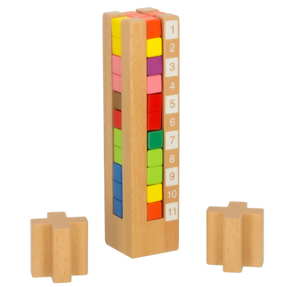Drevená edukačná skladačka EDUCATIONAL BRAIN TOWER