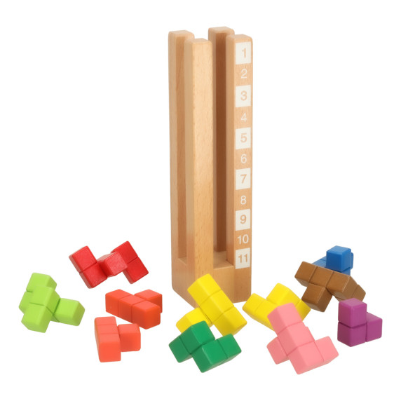 Drevená edukačná skladačka EDUCATIONAL BRAIN TOWER
