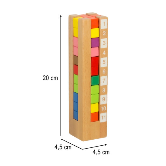 Drevená edukačná skladačka EDUCATIONAL BRAIN TOWER