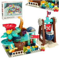 Pistă cu mingi -  Inlea4Fun BIBI-INN -Dinopark cu 121 elemente - 
