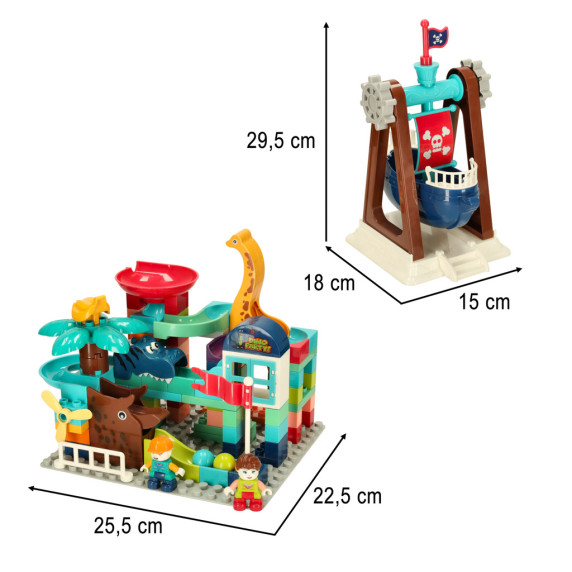 Pistă cu mingi -  Inlea4Fun BIBI-INN -Dinopark cu 121 elemente