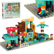 Pistă cu mingi -  Inlea4Fun BIBI-INN -Dinopark cu  147 elemente - 