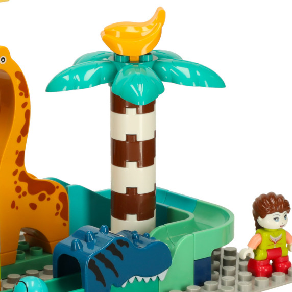 Pistă cu mingi -  Inlea4Fun BIBI-INN -Dinopark cu  147 elemente