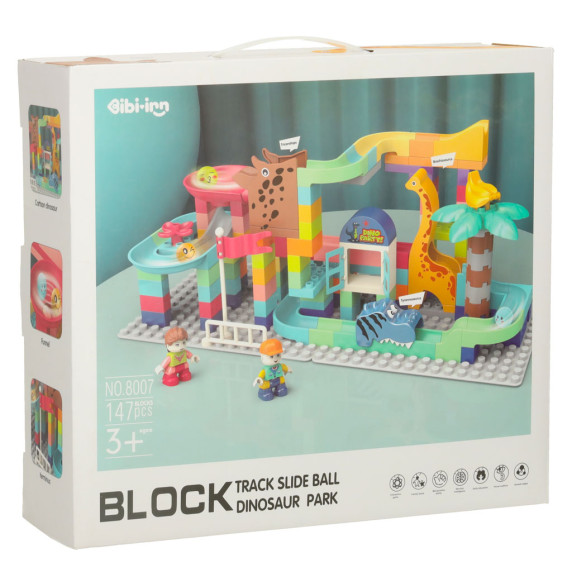 Pistă cu mingi -  Inlea4Fun BIBI-INN -Dinopark cu  147 elemente