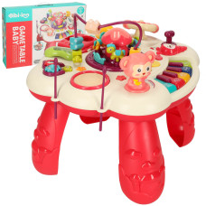 Készségfejlesztő interaktív asztal Inlea4Fun BABY GAME TABLE - Piros - 