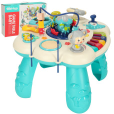 Készségfejlesztő interaktív asztal Inlea4Fun BABY GAME TABLE - Kék - 