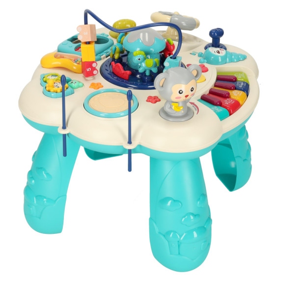 Készségfejlesztő interaktív asztal Inlea4Fun BABY GAME TABLE - Kék