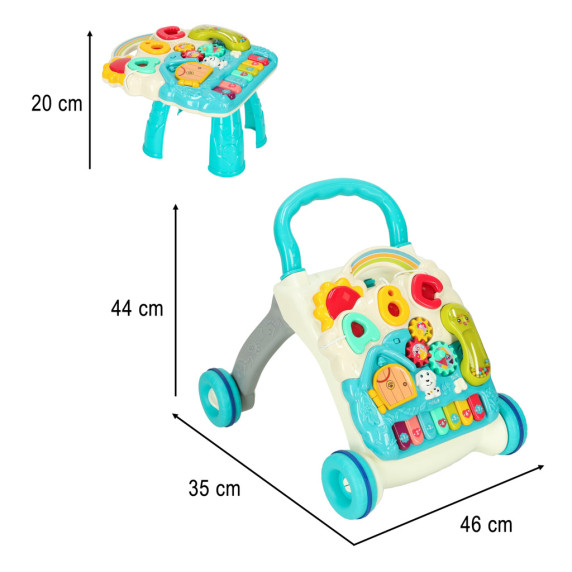 Premergător 4 în 1 -  Inlea4Fun BABY WALKER  - Albastru