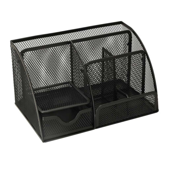 Organizator de birou din metal - 7 compartimente