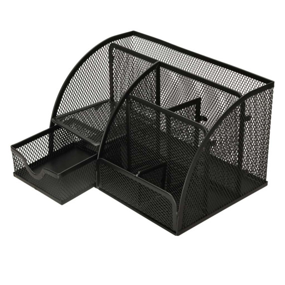 Organizator de birou din metal - 7 compartimente