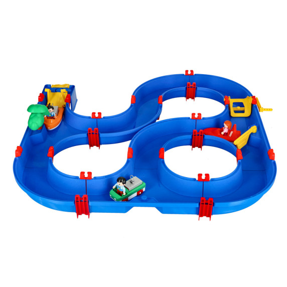 Műanyag vízi pálya kerti játék 64 darabos Inlea4Fun WATER PARK Building blocks