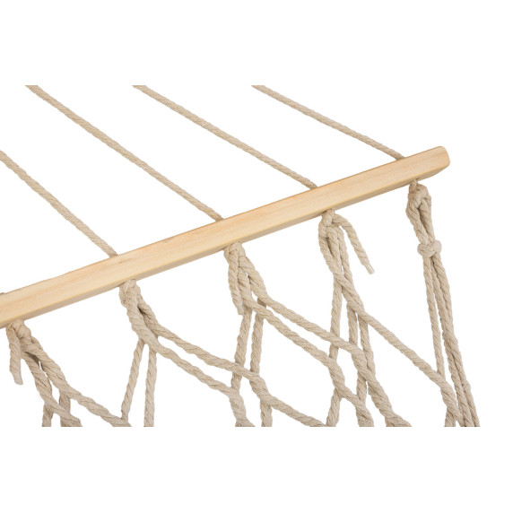 Kerti függőágy hálós rojtos 200 cm Inlea4Home BOHO - Ekrü